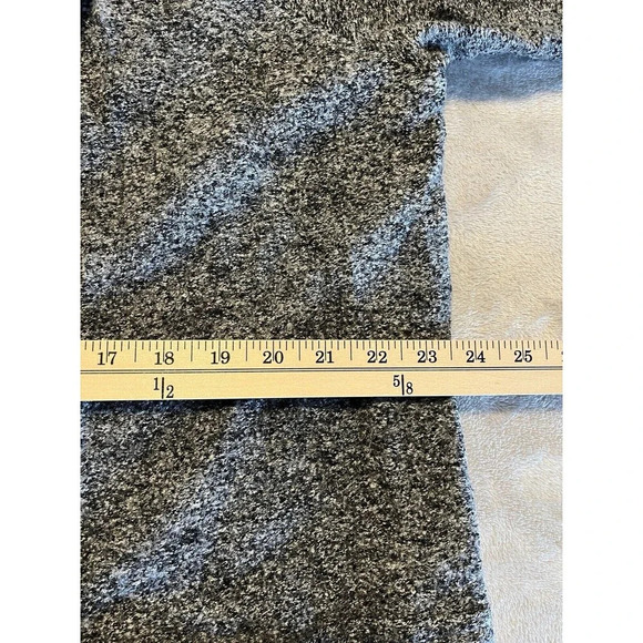 Pure J Jill Jacket Women’s L Large Gray Rayon Wool Snap Front Mandarin Collar - Picture 7 of 8